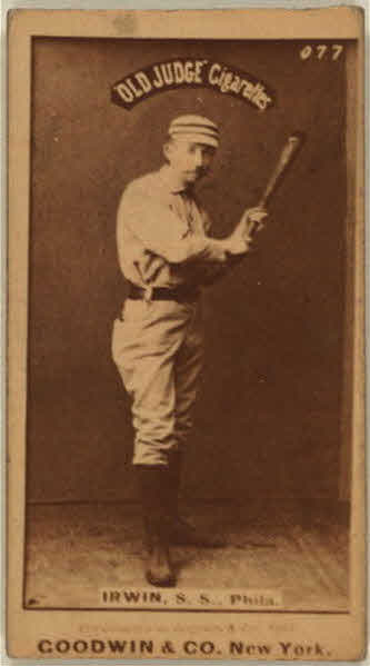 Arthur Irwin, manager of the Philadelphia Phillies