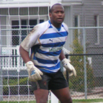 Ocean City goalkeeper Tune Ogunbiyi