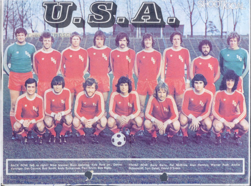 USMNT for qualifying matches fo 1974 World Cup