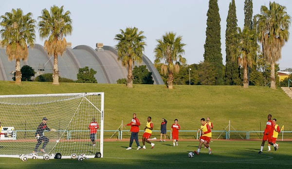 US team's first day of training at Pilditch Stadium in Pretoria