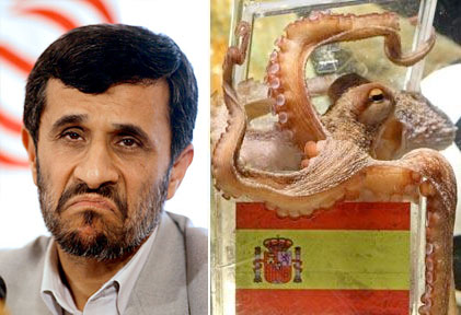 Iranian president disses Paul the Octopus