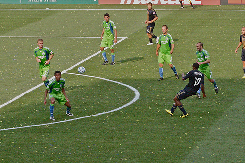 How could anyone think Danny Mwanga was a center midfielder? (Photo: Daniel Gajdamowicz)