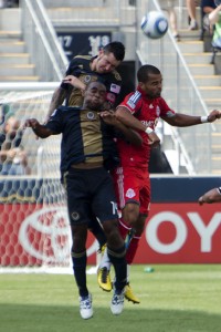 Danny Califf and Amobi Okugo vs Toronto FC