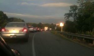 Traffic going to the Union-Celtic game