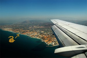 Landing in Crete