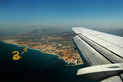 Landing in Crete