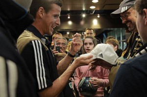 Le Toux having a good time