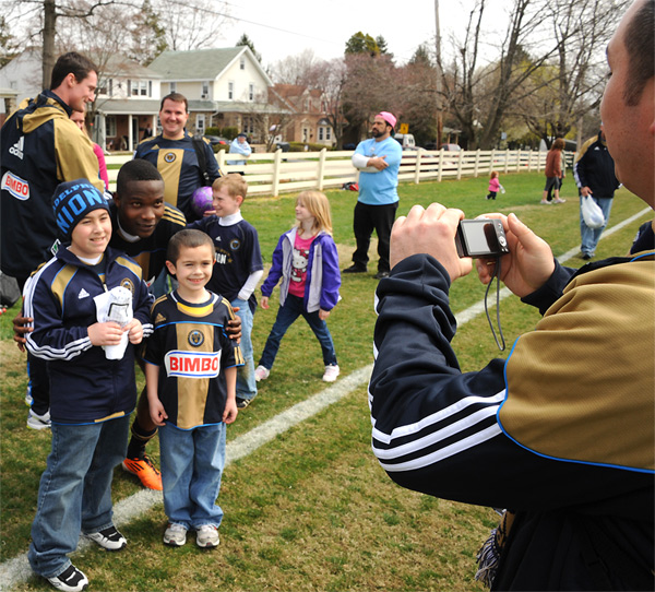 Kids at reserve game