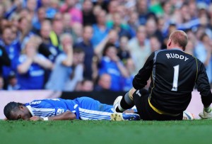 drogba down