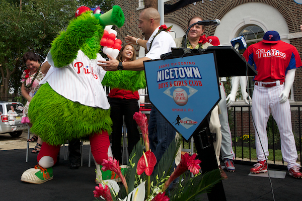 Shane Victorino Nicetown Boys and Girls Club opening