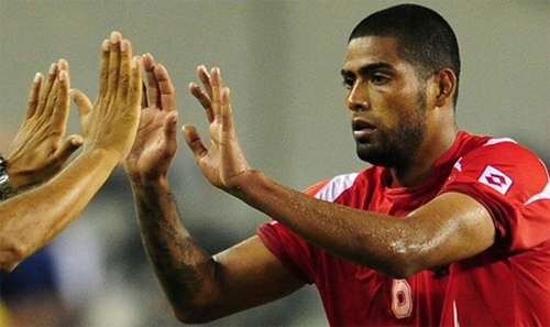 Gabriel Gomez after scoring on USA