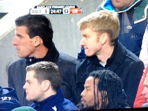 Le Toux at Bolton game