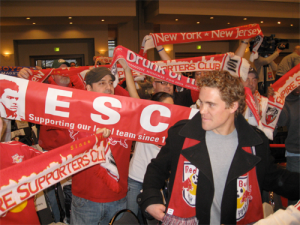 Chris Albright at 2010 MLS Draft in Philly