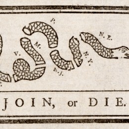Ben Franklin's classic cartoon is the basis for the Union logo, but it was probably meant for much more.