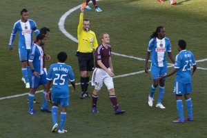 Jeff Larentowicz gets sent off