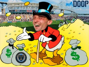 Allocation Money the cartoon, starring Peter Nowak as Scrooge McDuck.