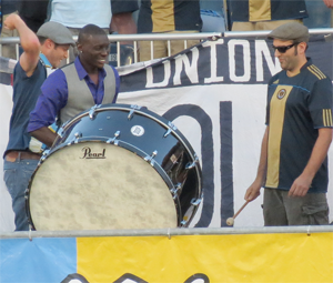 Soumare bangs the drum