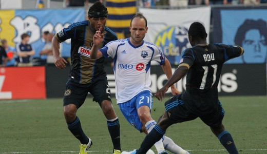 Former Union midfielder Justin Mapp is a key part of Montreal's midfield. Photo: Paul Rudderow.
