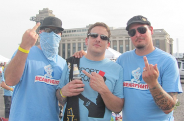 Founding members Jeremy, Wayne, and Justin. Photo courtesy of Bearfight Brigade.