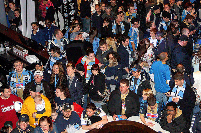 A large crowd showed to meet the Union at Xfinity