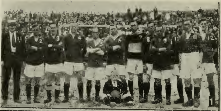 All-Scots team that faced New York FC on July 17, 1921. From Spalding's Official Soccer Football Guide for 1921-1922.